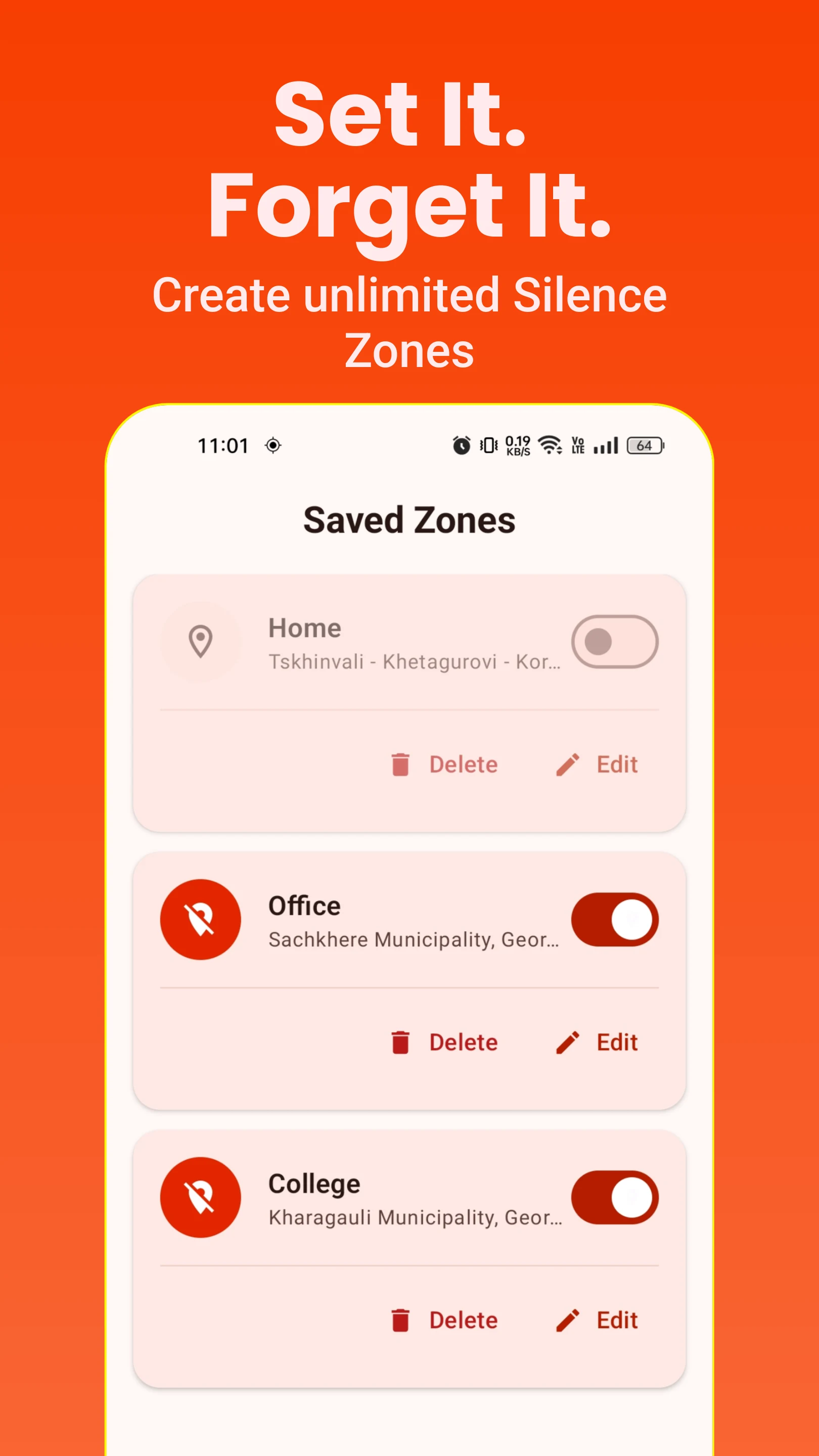 Auto Silent by Location & Time screenshot
